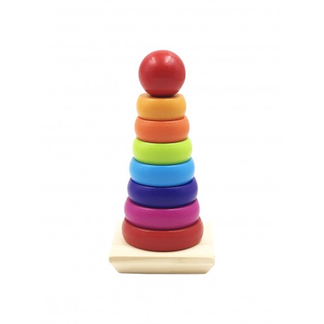 PIRAMIDE EDUCATIVA COM PEÇAS - FORMAS GEOMETRICAS