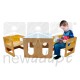 CONJUNTO MESA E CADEIRA CUBIK