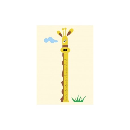 Régua de crescimento Girafa até 1,30 mt para crianças com necessidades especiais