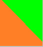 laranja / Verde